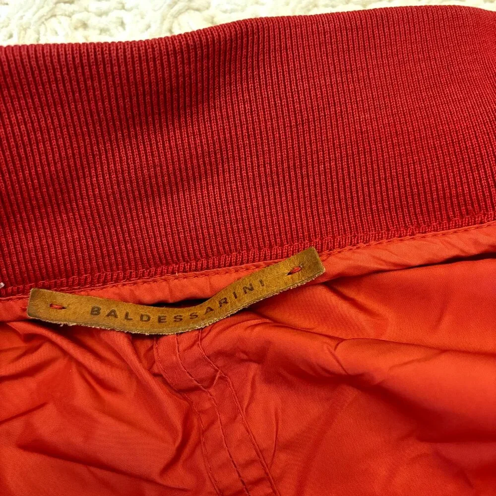Baldessarini Size 54IT 44US Men's Red Windbreaker Full Zip Jacket Made in Poland